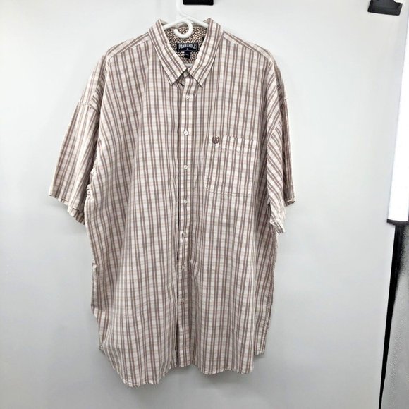 Panhandle Slim Other - Panhandle Slim Shirt Mens XXL Used Botton Down Brown Plaid